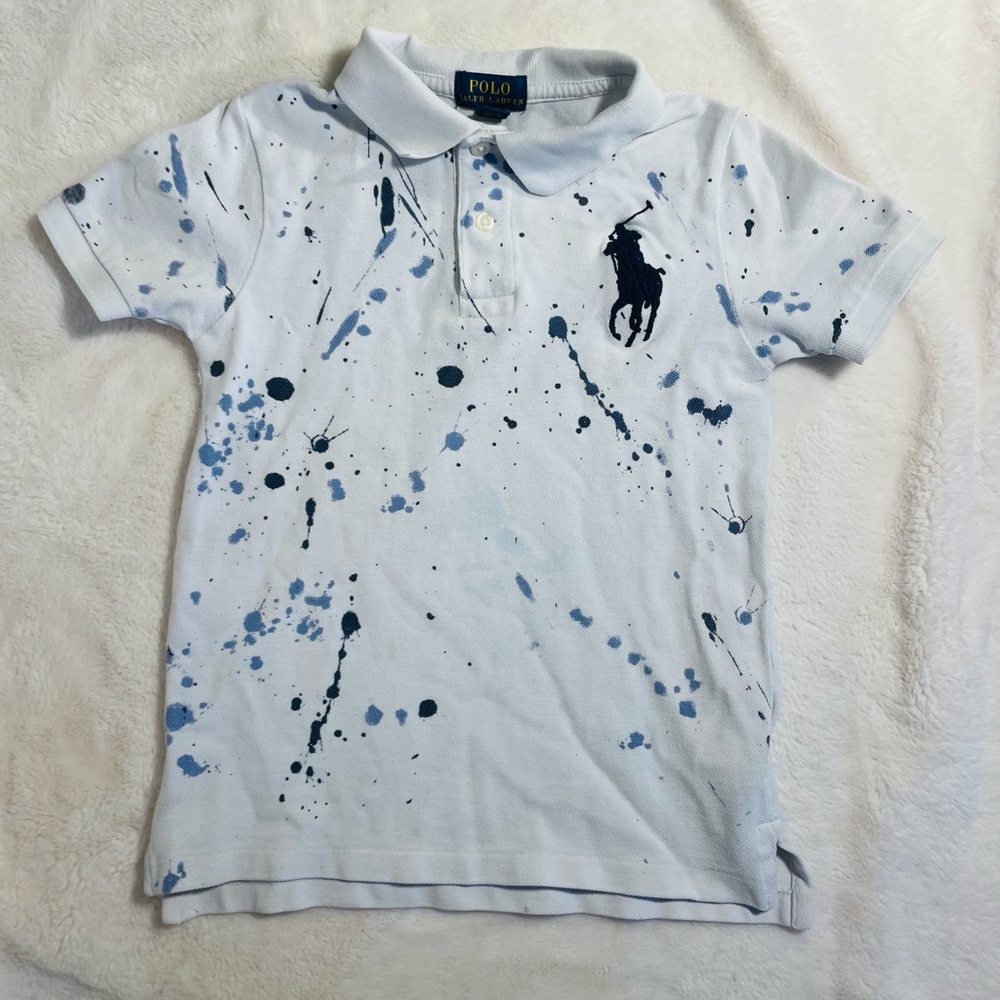 Polo Ralph Lauren | Boys “Splattered Paint” collared t-shirt
